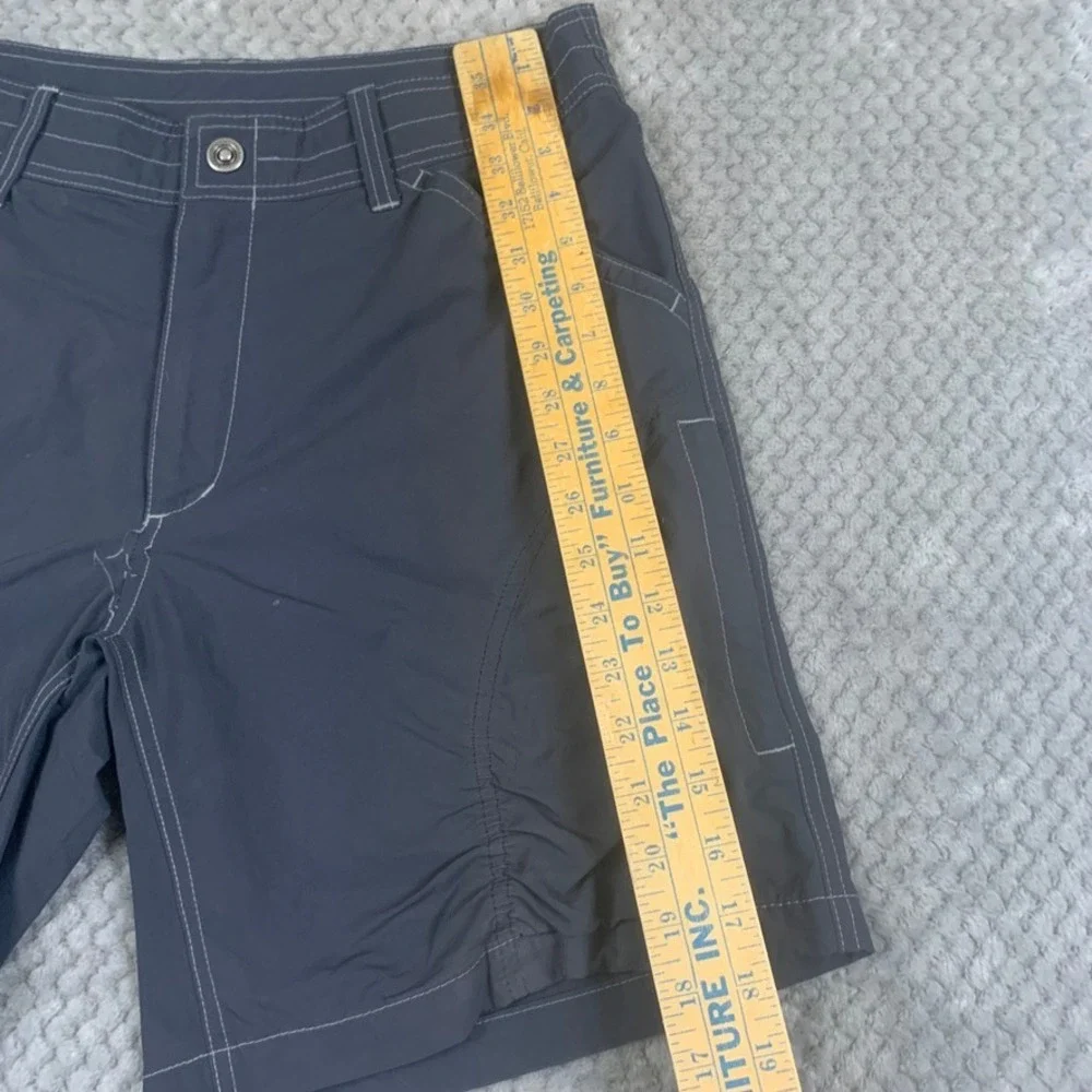Kuhl Mens Hiking Shorts Gray Size 34 Contrast Stitch Outdoor Trekking Cargo